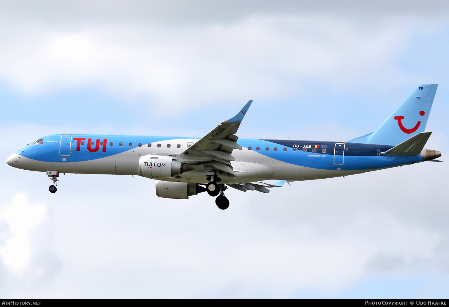 Aircraft Photo of OO-JEB | Embraer 190STD (ERJ-190-100STD) | TUI | AirHistory.net #540544