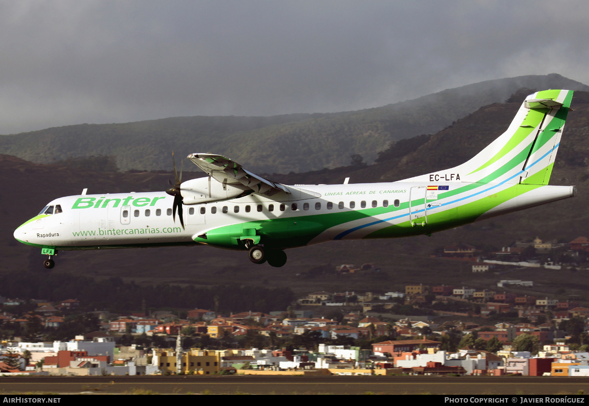 Aircraft Photo of EC-LFA | ATR ATR-72-500 (ATR-72-212A) | Binter Canarias | AirHistory.net #540550