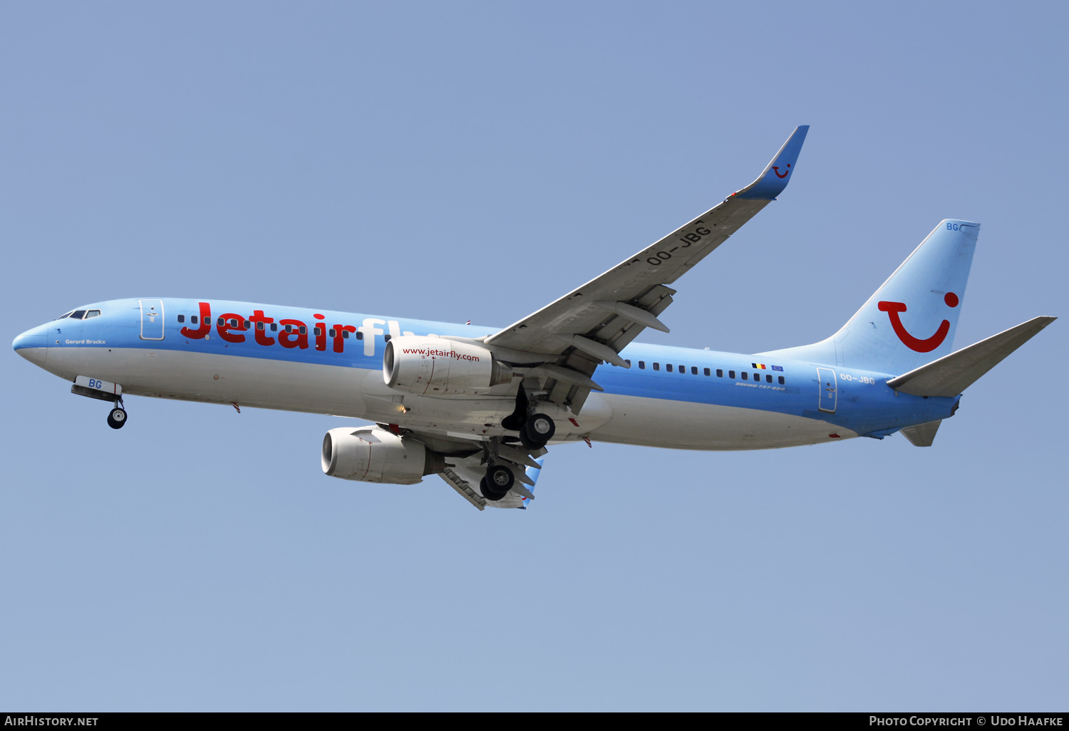 Aircraft Photo of OO-JBG | Boeing 737-8K5 | Jetairfly | AirHistory.net #540575