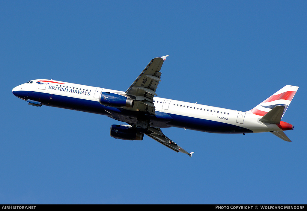 Aircraft Photo of G-MEDJ | Airbus A321-231 | British Airways | AirHistory.net #540619