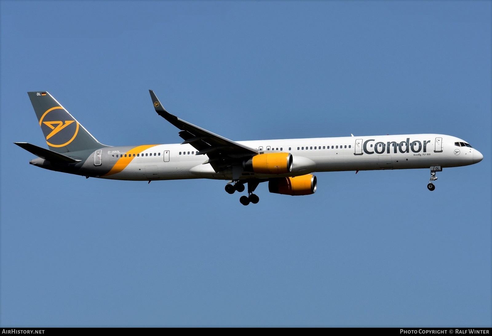 Aircraft Photo of D-ABOL | Boeing 757-330 | Condor Flugdienst | AirHistory.net #540675
