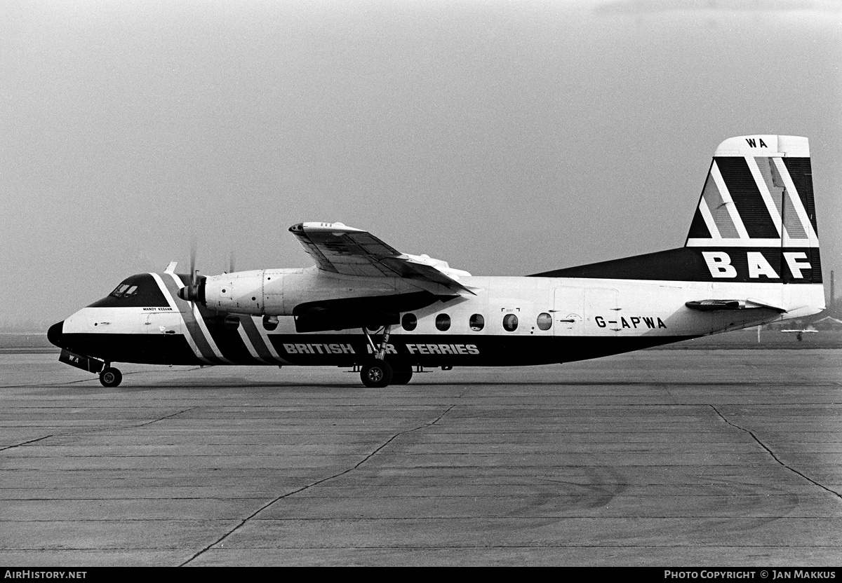 Aircraft Photo of G-APWA | Handley Page HPR-7 Herald 100 | British Air Ferries - BAF | AirHistory.net #540700