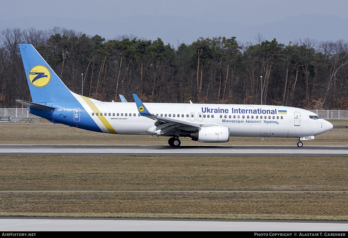 Aircraft Photo of UR-PSA | Boeing 737-8HX | Ukraine International Airlines | AirHistory.net #540744