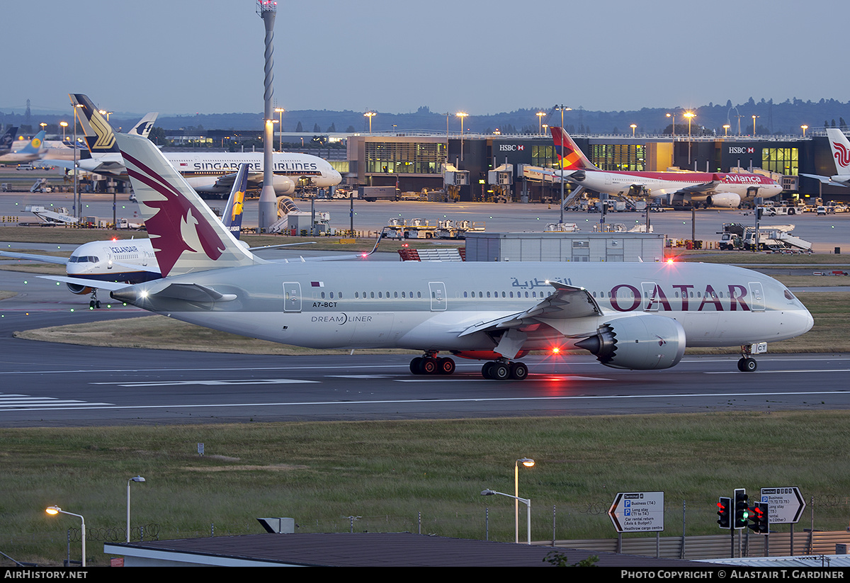Aircraft Photo of A7-BCT | Boeing 787-8 Dreamliner | Qatar Airways | AirHistory.net #540763