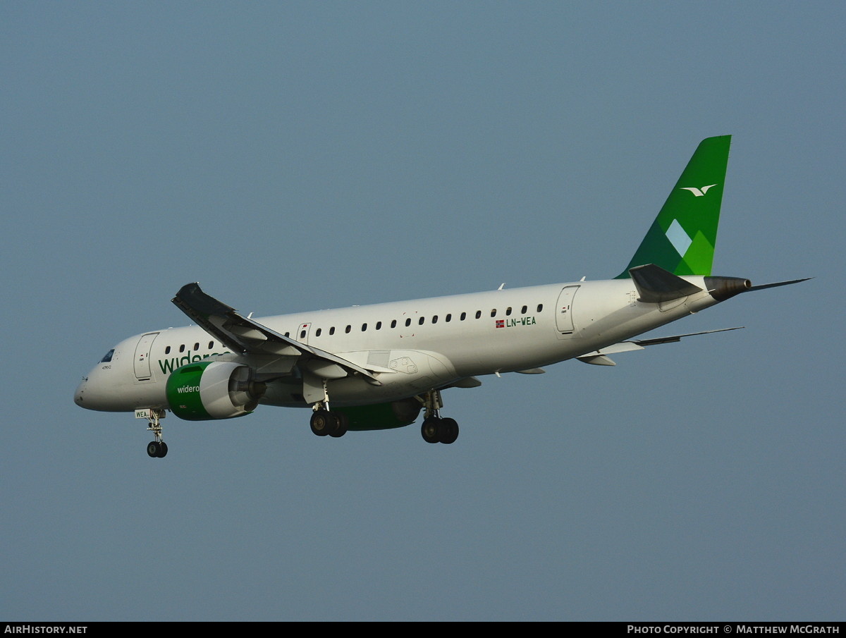 Aircraft Photo of LN-WEA | Embraer 190-E2 (ERJ-190-300) | Widerøe | AirHistory.net #540795