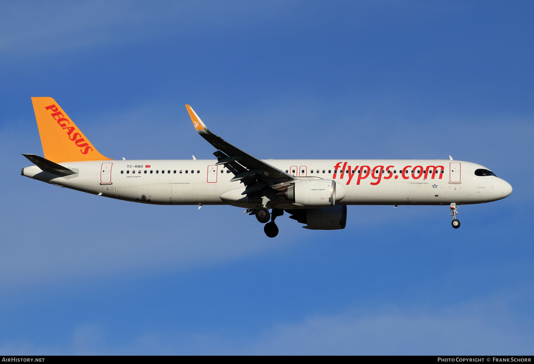 Aircraft Photo of TC-RBO | Airbus A321-251NX | Pegasus Airlines | AirHistory.net #540826