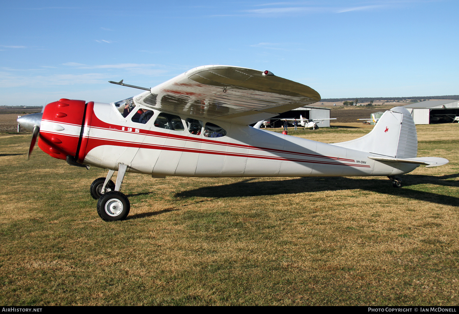Aircraft Photo of VH-ONV | Cessna 195A | AirHistory.net #540845