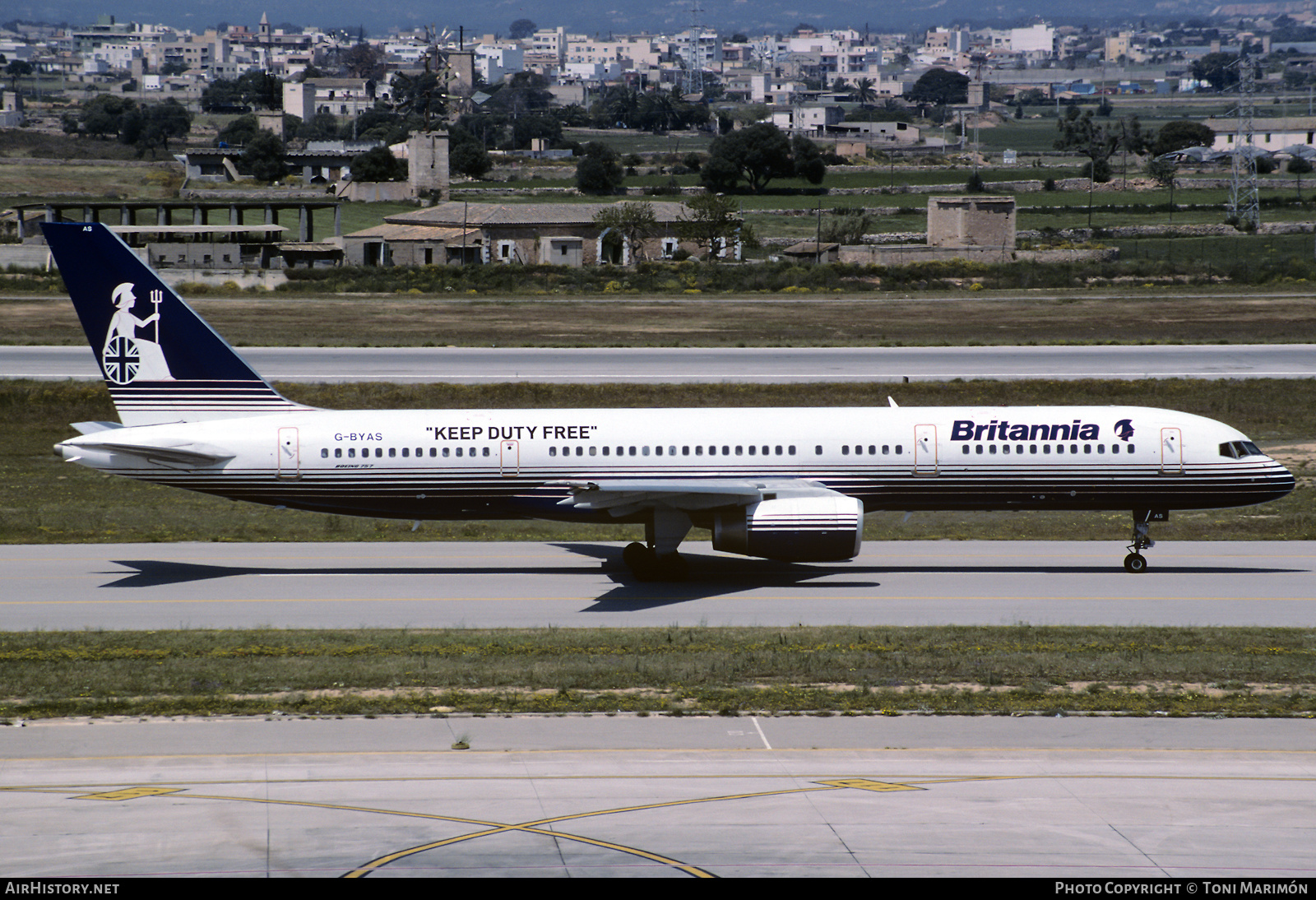 Aircraft Photo of G-BYAS | Boeing 757-204 | Britannia Airways | AirHistory.net #540858