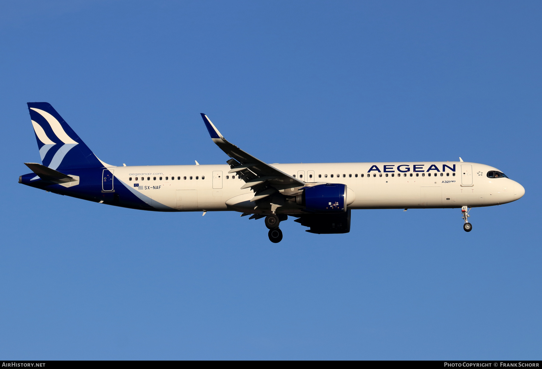 Aircraft Photo of SX-NAF | Airbus A321-271NX | Aegean Airlines | AirHistory.net #540860