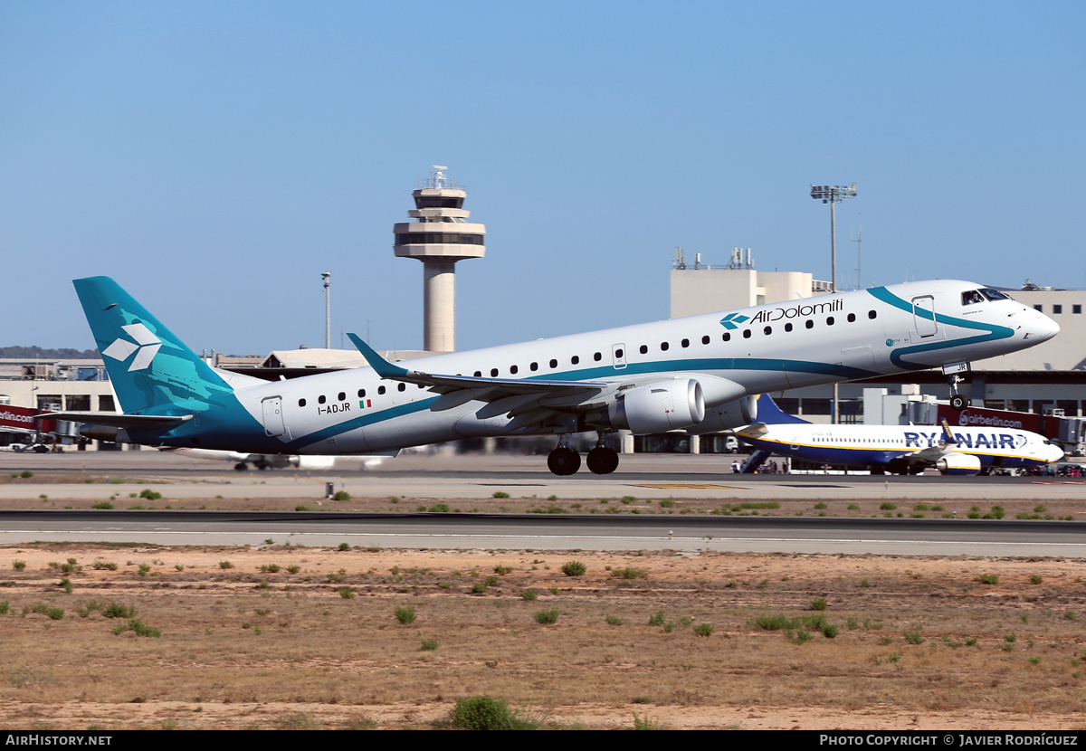 Aircraft Photo of I-ADJR | Embraer 195LR (ERJ-190-200LR) | Air Dolomiti | AirHistory.net #540882