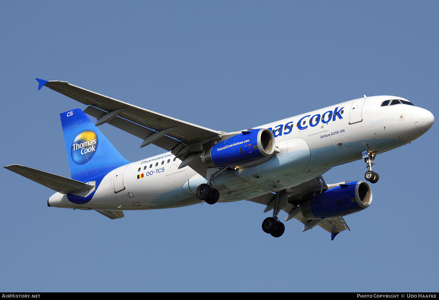 Aircraft Photo of OO-TCS | Airbus A319-132 | Thomas Cook Airlines | AirHistory.net #540910