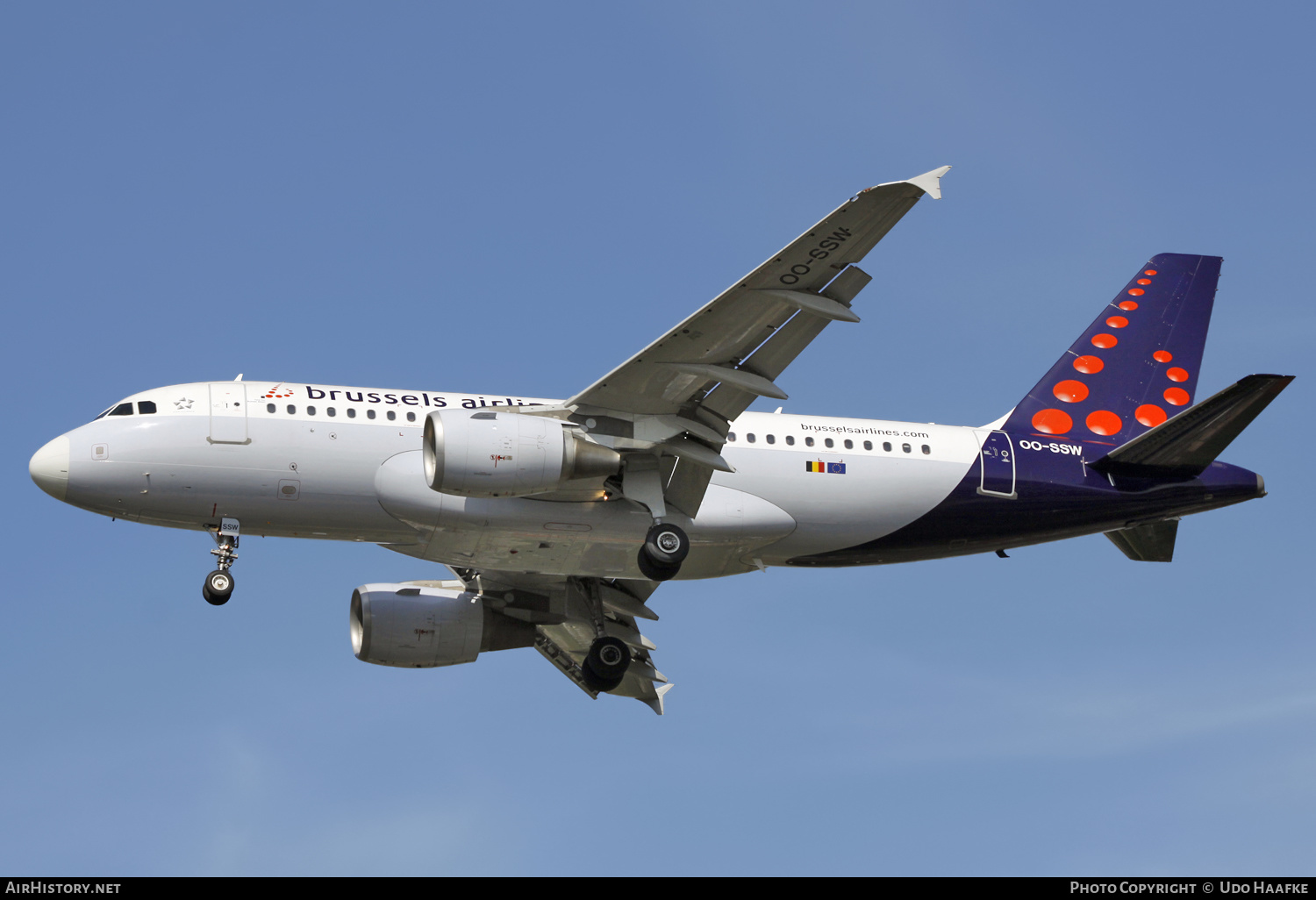 Aircraft Photo of OO-SSW | Airbus A319-111 | Brussels Airlines | AirHistory.net #540915