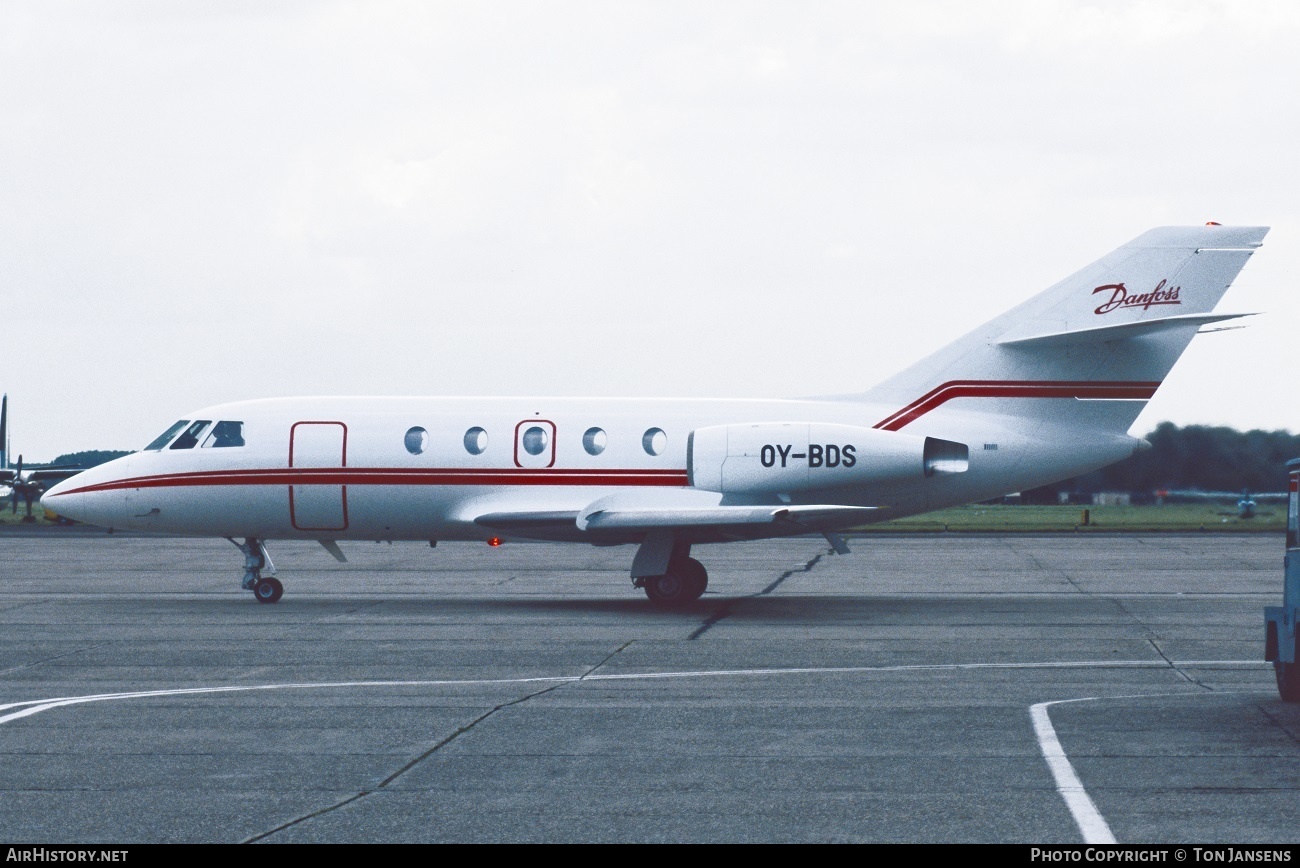 Aircraft Photo of OY-BDS | Dassault Falcon 20 | Danfoss | AirHistory.net #540923