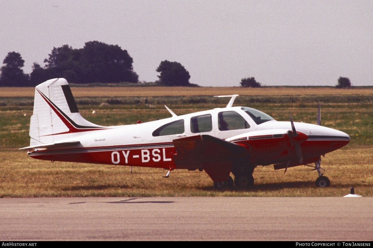 Aircraft Photo of OY-BSL | Beech B55 Baron (95-B55) | AirHistory.net #540937