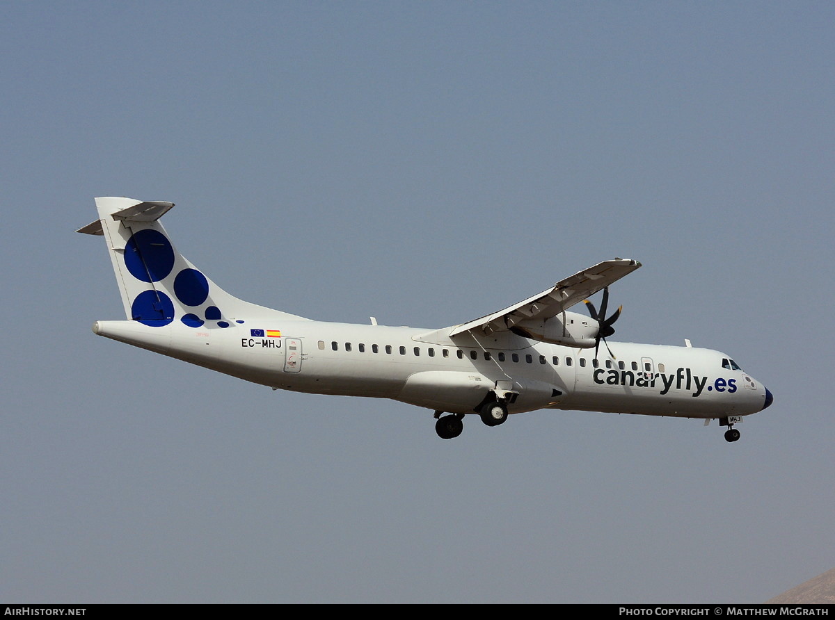 Aircraft Photo of EC-MHJ | ATR ATR-72-500 (ATR-72-212A) | Canaryfly | AirHistory.net #540949