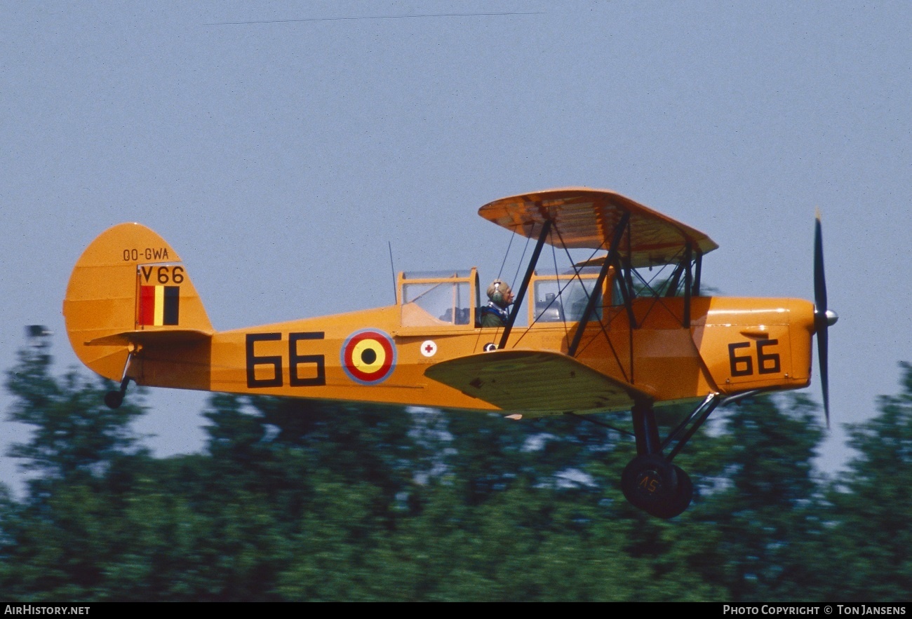 Aircraft Photo of OO-GWA / V66 | Stampe-Vertongen SV-4C | Belgium - Air Force | AirHistory.net #540953