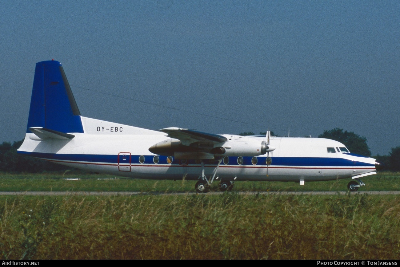 Aircraft Photo of OY-EBC | Fokker F27-200 Friendship | Newair Airservice | AirHistory.net #540956
