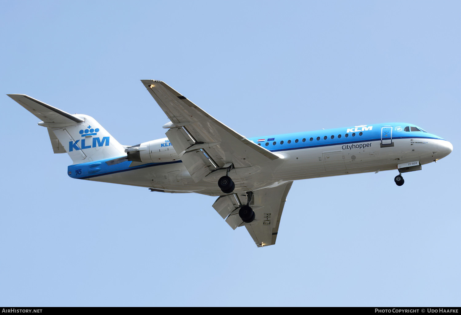 Aircraft Photo of PH-KZI | Fokker 70 (F28-0070) | KLM Cityhopper | AirHistory.net #540959
