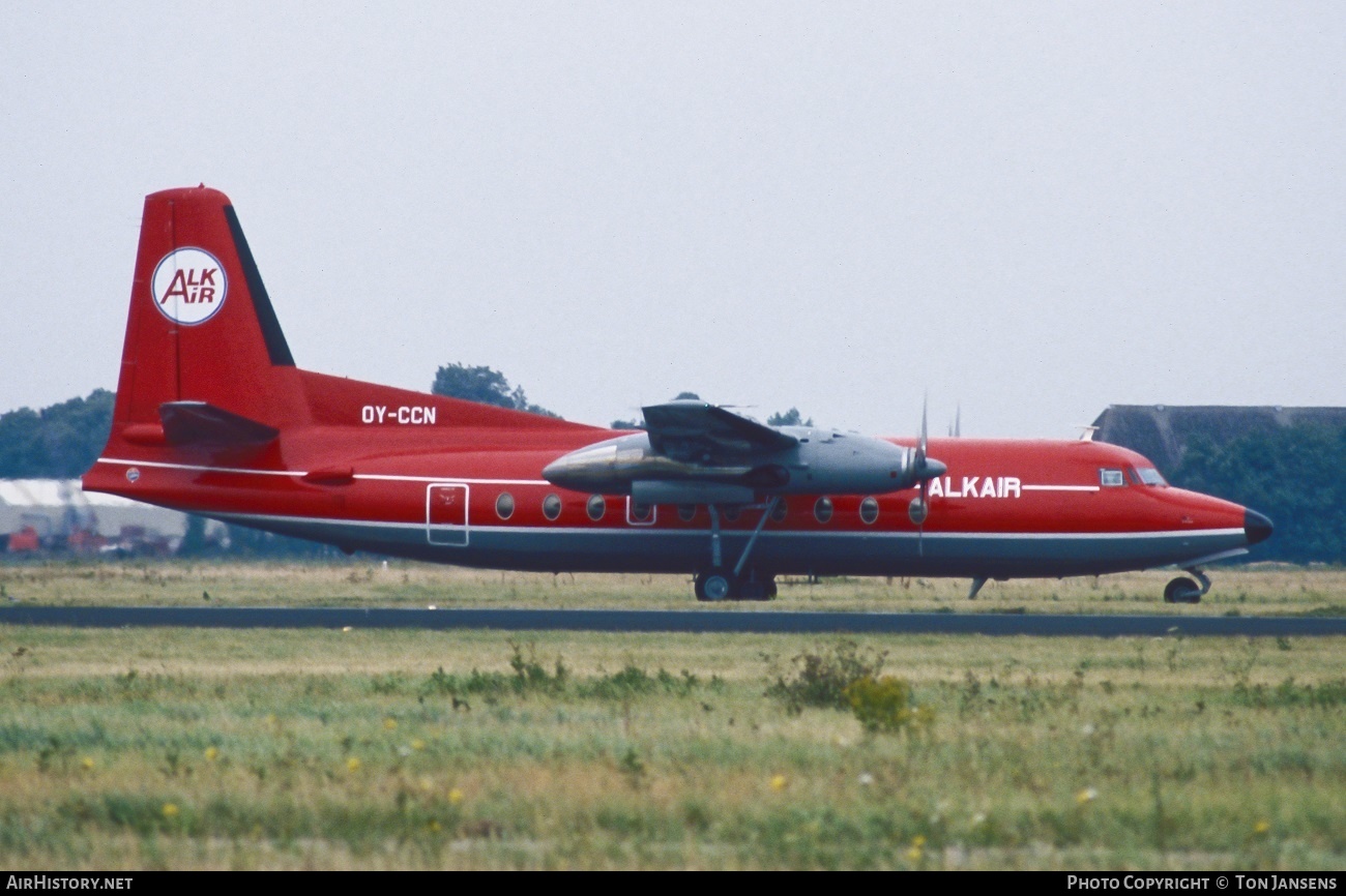 Aircraft Photo of OY-CCN | Fokker F27-600 Friendship | Alkair | AirHistory.net #540961