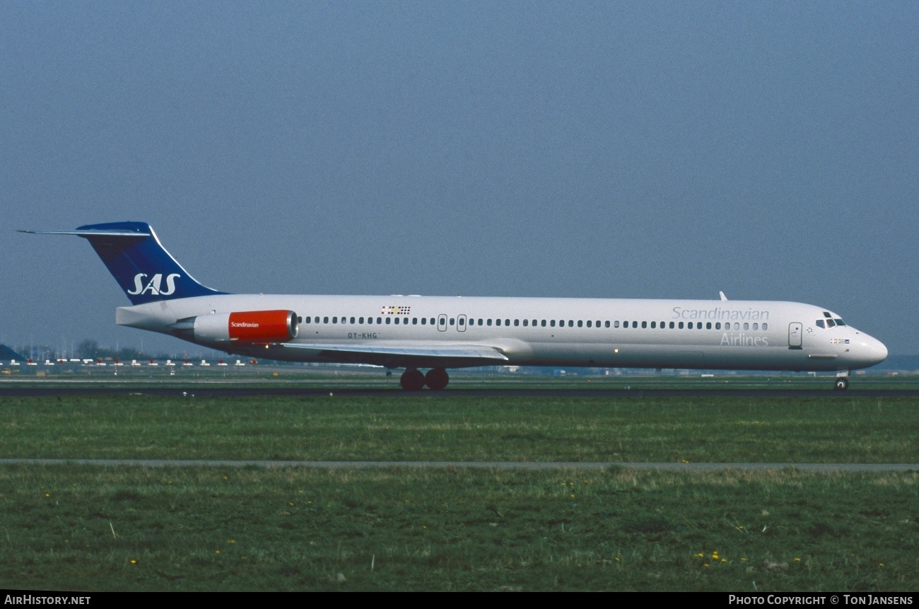 Aircraft Photo of OY-KHG | McDonnell Douglas MD-82 (DC-9-82) | Scandinavian Airlines - SAS | AirHistory.net #540998