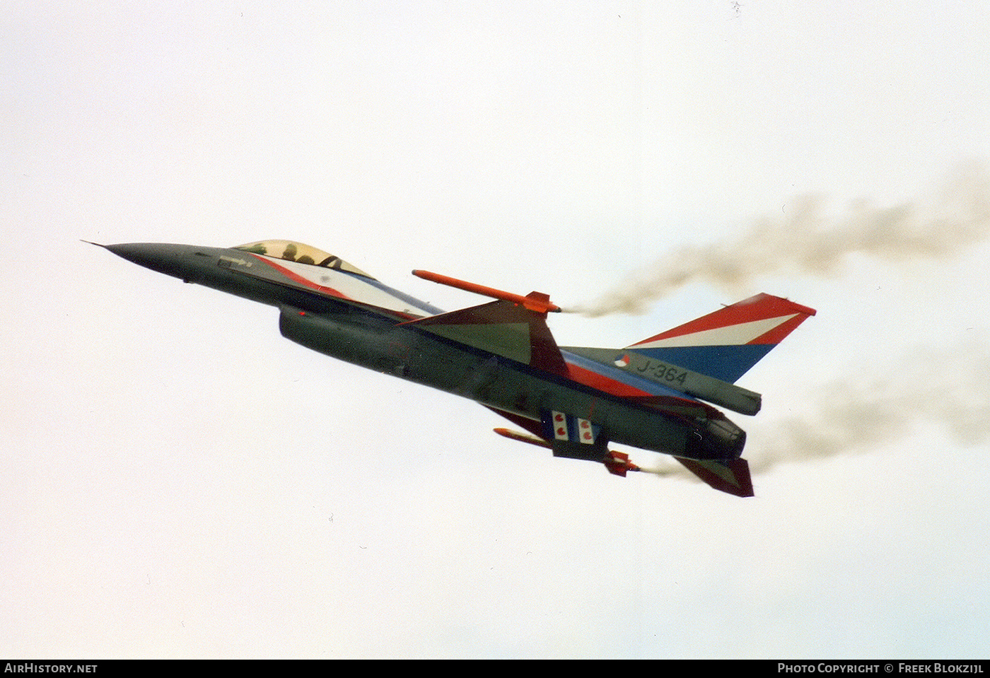 Aircraft Photo of J-364 | General Dynamics F-16A Fighting Falcon | Netherlands - Air Force | AirHistory.net #541018