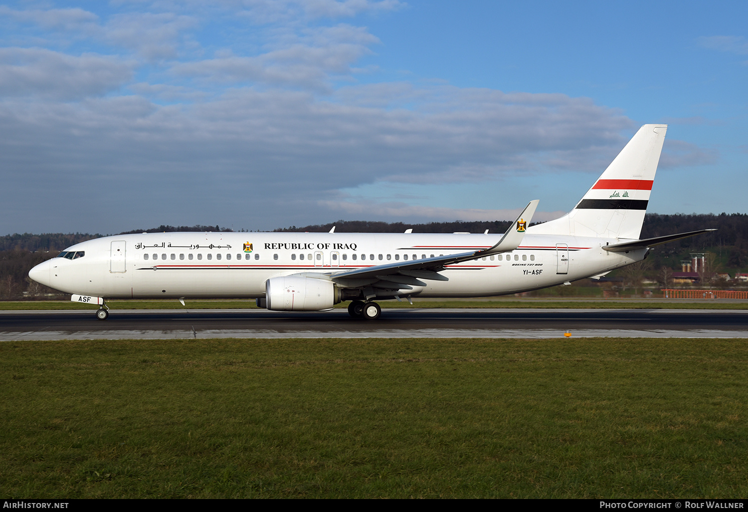 Aircraft Photo of YI-ASF | Boeing 737-81Z | Iraq Government | AirHistory.net #541085