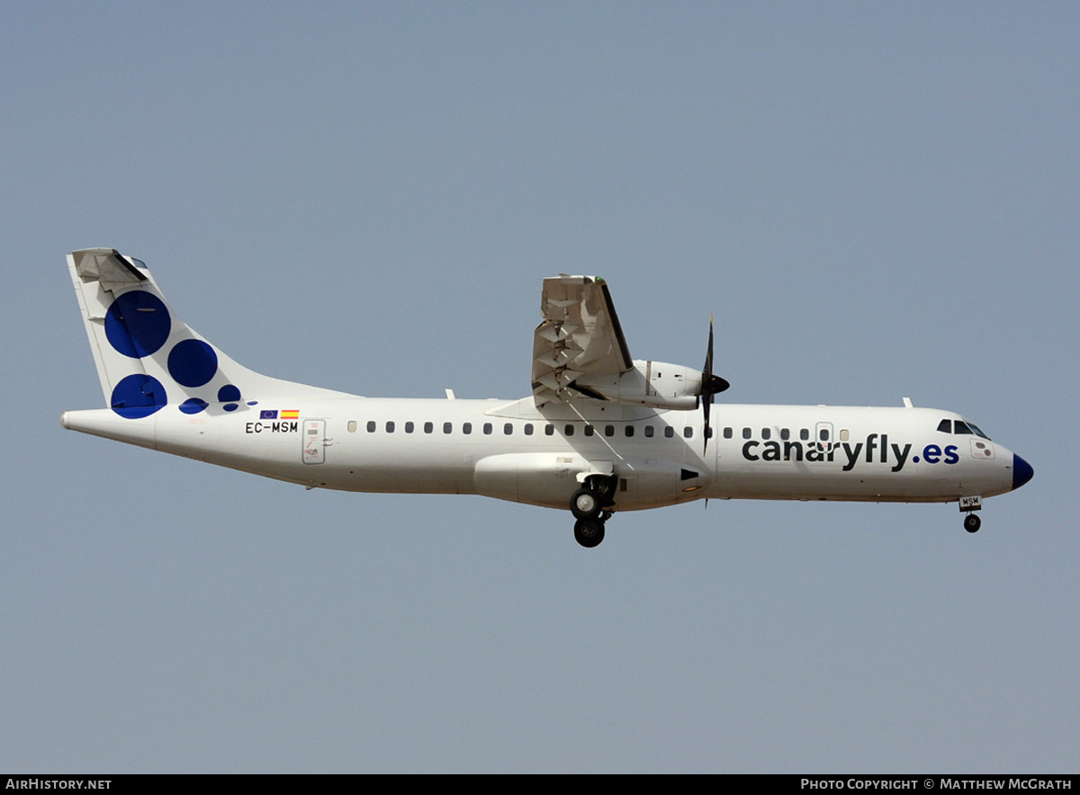 Aircraft Photo of EC-MSM | ATR ATR-72-500 (ATR-72-212A) | Canaryfly | AirHistory.net #541099