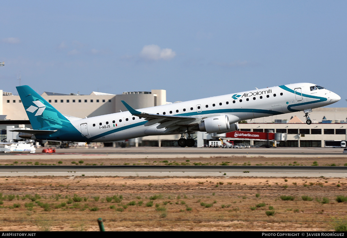 Aircraft Photo of I-ADJS | Embraer 195LR (ERJ-190-200LR) | Air Dolomiti | AirHistory.net #541132