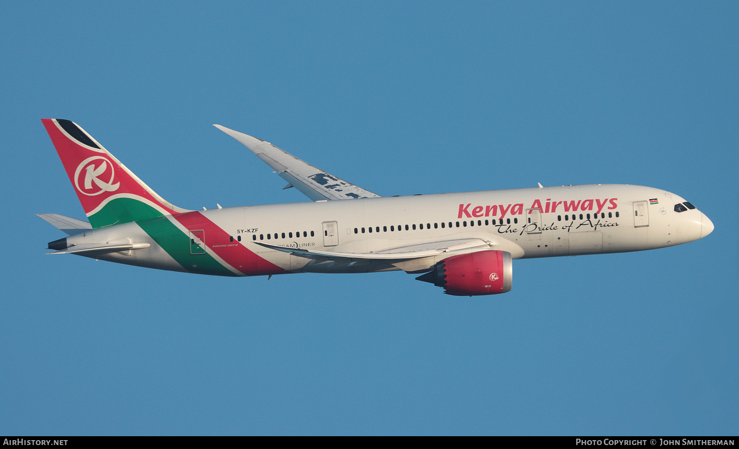 Aircraft Photo of 5Y-KZF | Boeing 787-8 Dreamliner | Kenya Airways | AirHistory.net #541136