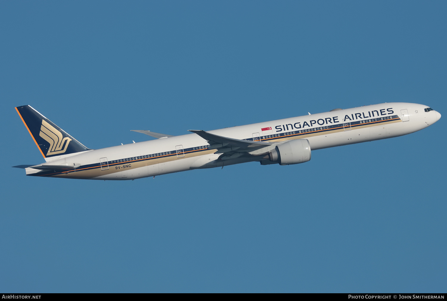 Aircraft Photo of 9V-SNC | Boeing 777-312/ER | Singapore Airlines | AirHistory.net #541146