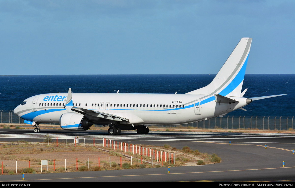 Aircraft Photo of SP-EXB | Boeing 737-8 Max 8 | Enter Air | AirHistory.net #541161