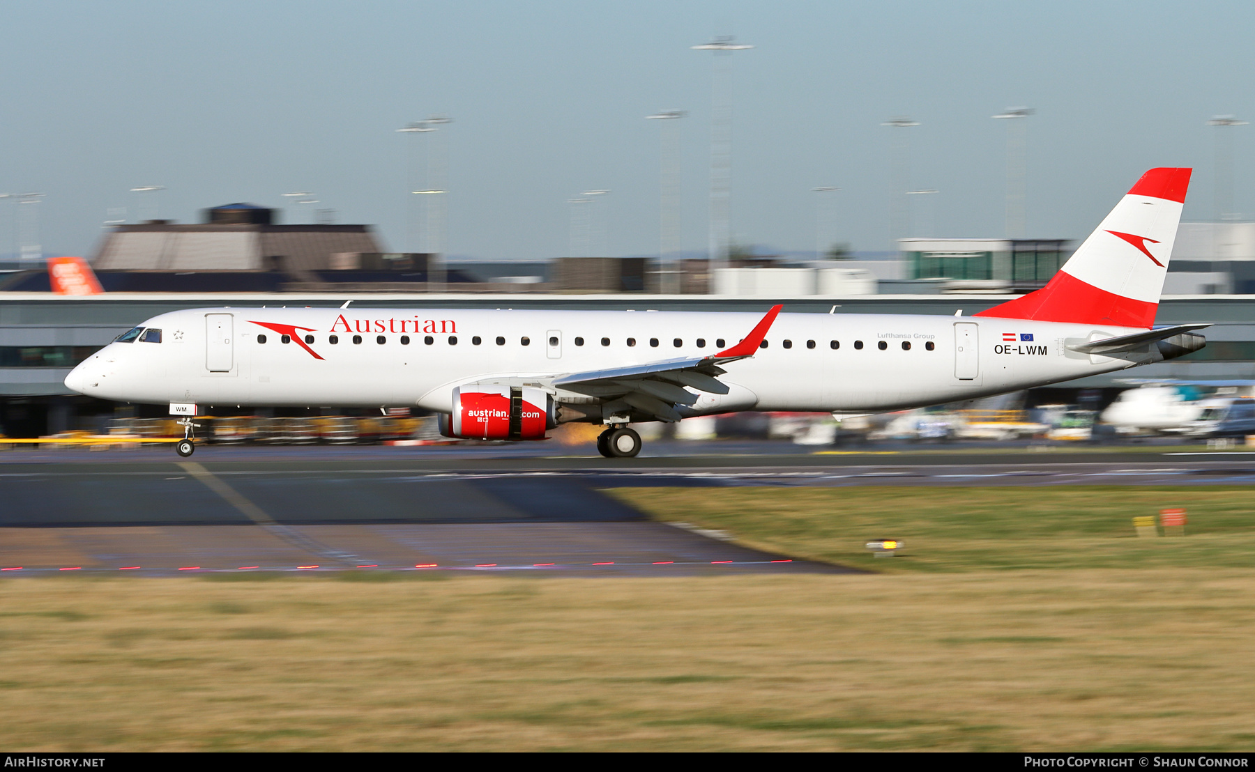 Aircraft Photo of OE-LWM | Embraer 195LR (ERJ-190-200LR) | Austrian Airlines | AirHistory.net #541298