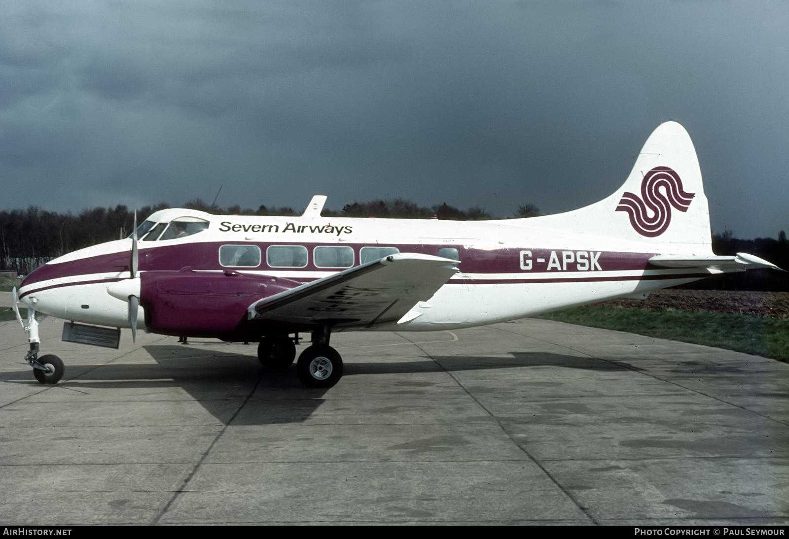 Aircraft Photo of G-APSK | De Havilland D.H. 104 Dove 5 | Severn Airways | AirHistory.net #541367
