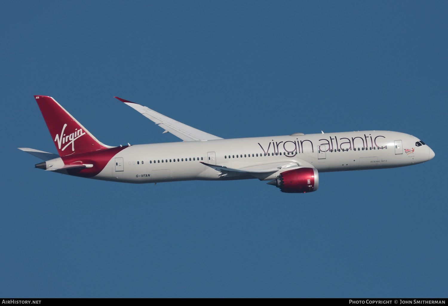 Aircraft Photo of G-VFAN | Boeing 787-9 Dreamliner | Virgin Atlantic Airways | AirHistory.net #541469