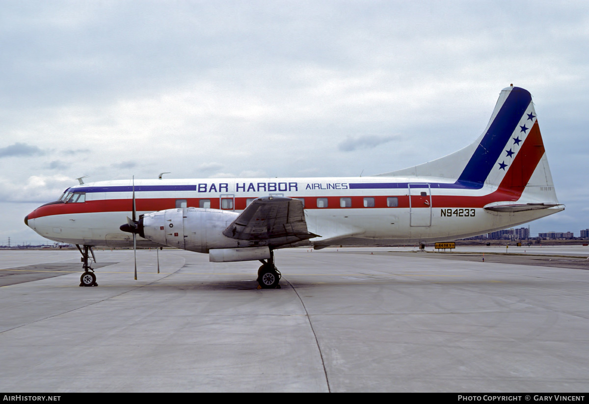 Aircraft Photo of N94233 | Convair 600 | Bar Harbor Airlines | AirHistory.net #541486