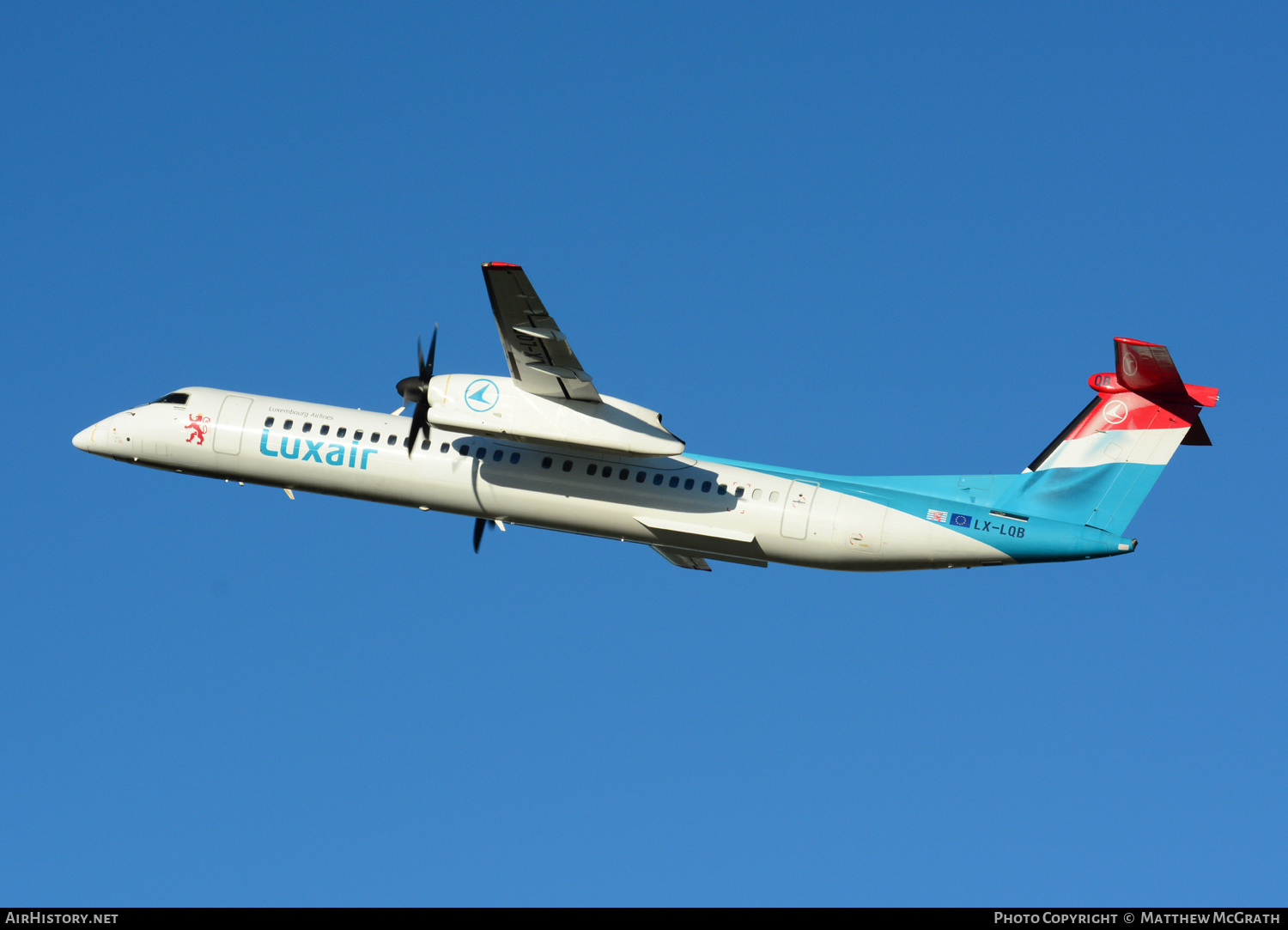 Aircraft Photo of LX-LQB | Bombardier DHC-8-402 Dash 8 | Luxair | AirHistory.net #541497