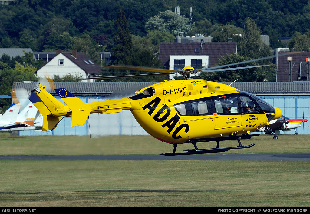 Aircraft Photo of D-HWVS | Eurocopter-Kawasaki EC-145 (BK-117C-2) | ADAC Luftrettung | AirHistory.net #541508
