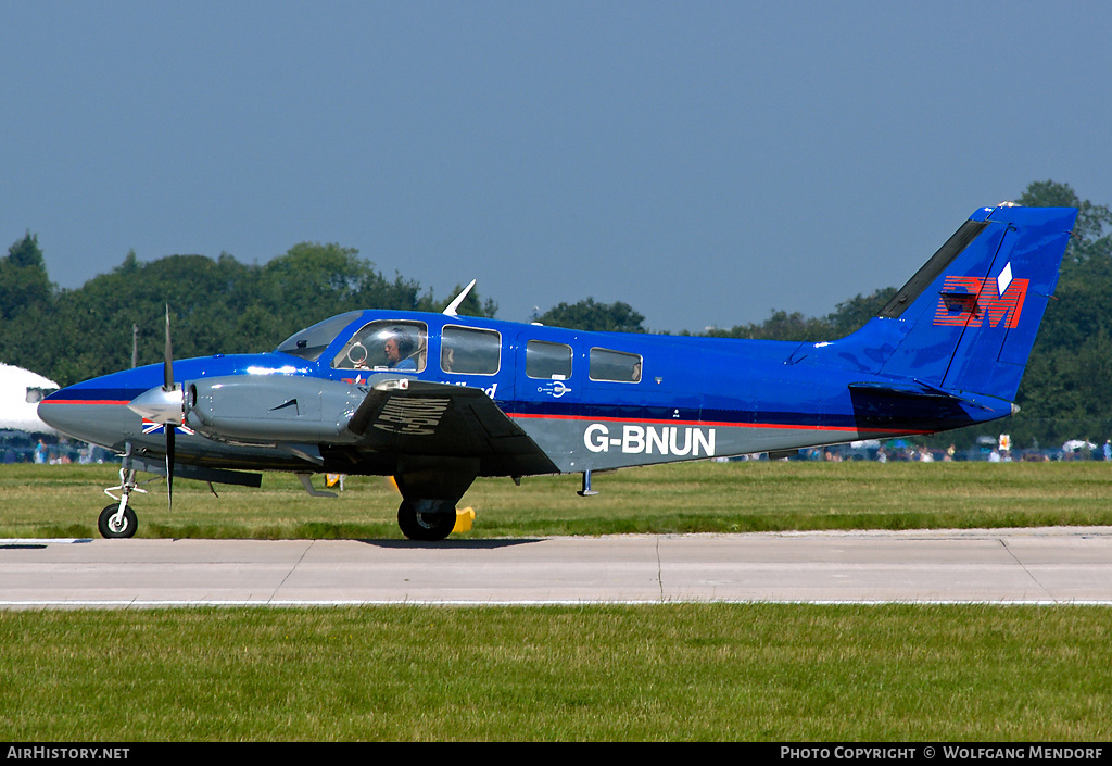 Aircraft Photo of G-BNUN | Beech 58P Pressurized Baron | British Midland Airways - BMA | AirHistory.net #541509