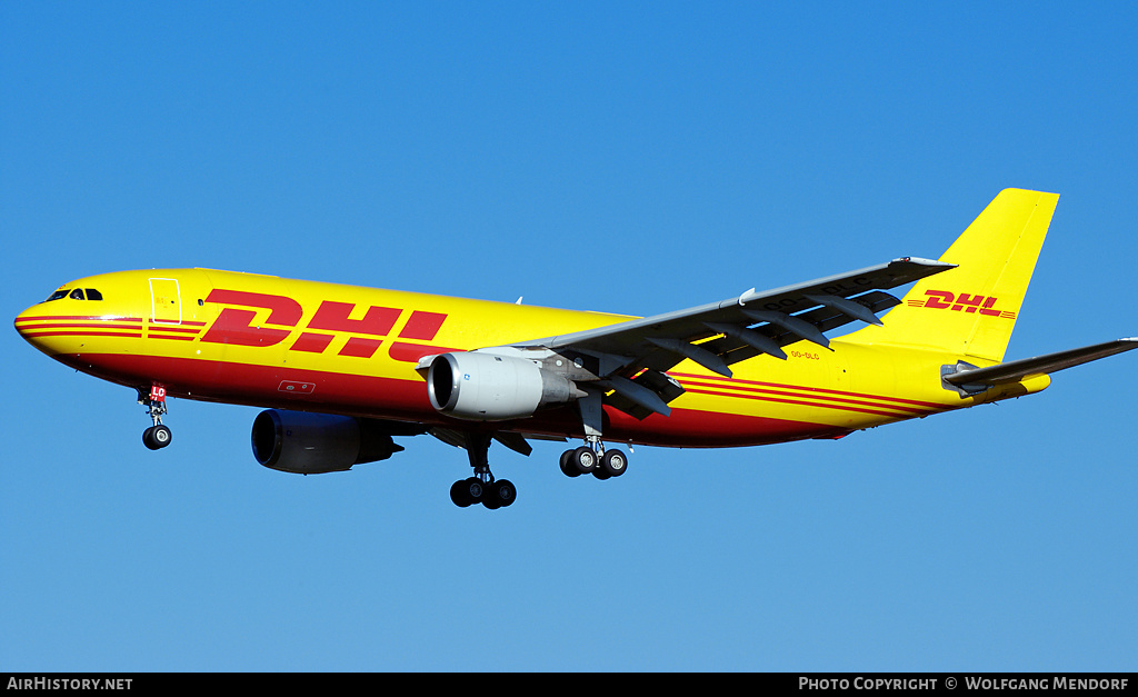 Aircraft Photo of OO-DLC | Airbus A300B4-203(F) | DHL International | AirHistory.net #541558