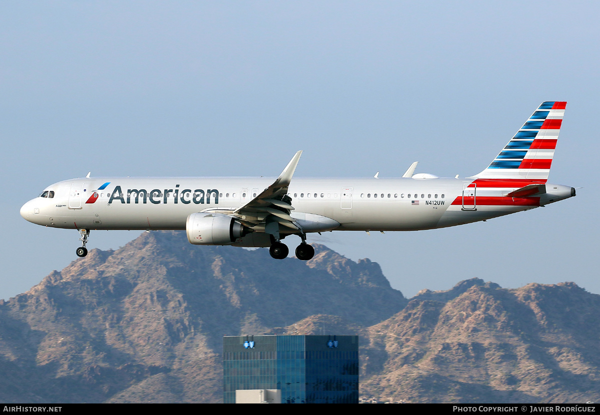Aircraft Photo of N412UW | Airbus A321-253NX | American Airlines | AirHistory.net #541663