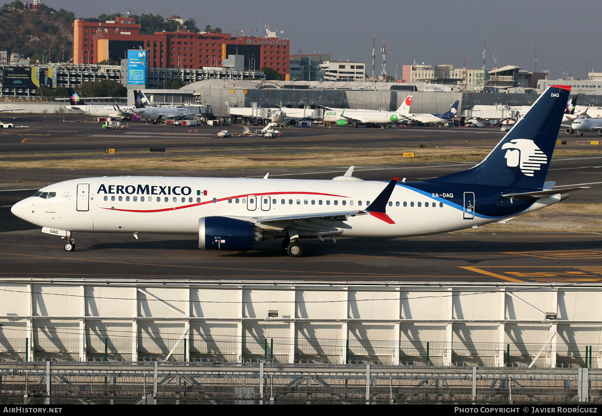 Aircraft Photo of XA-DAQ | Boeing 737-8 Max 8 | AeroMéxico | AirHistory.net #541674