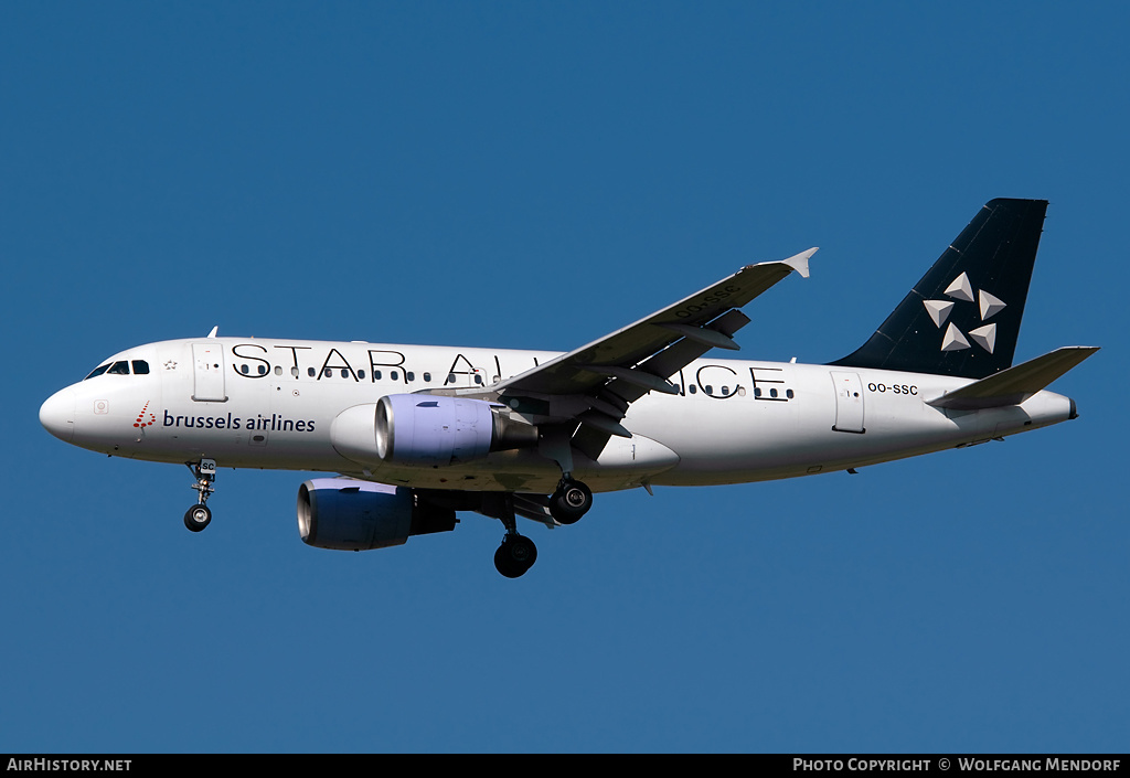 Aircraft Photo of OO-SSC | Airbus A319-112 | Brussels Airlines | AirHistory.net #541792