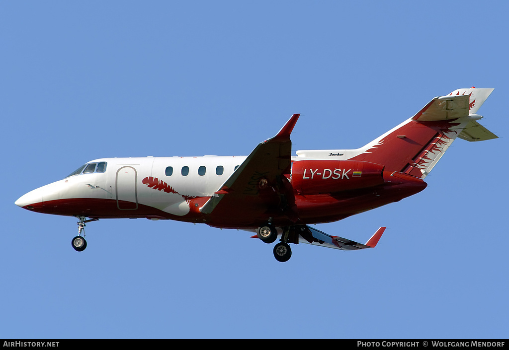 Aircraft Photo of LY-DSK | Raytheon Hawker 850XP | AirHistory.net #541803