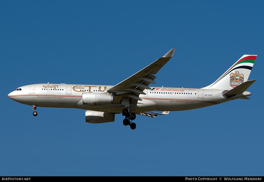 Aircraft Photo of A6-EYG | Airbus A330-243 | Etihad Airways | AirHistory.net #541810