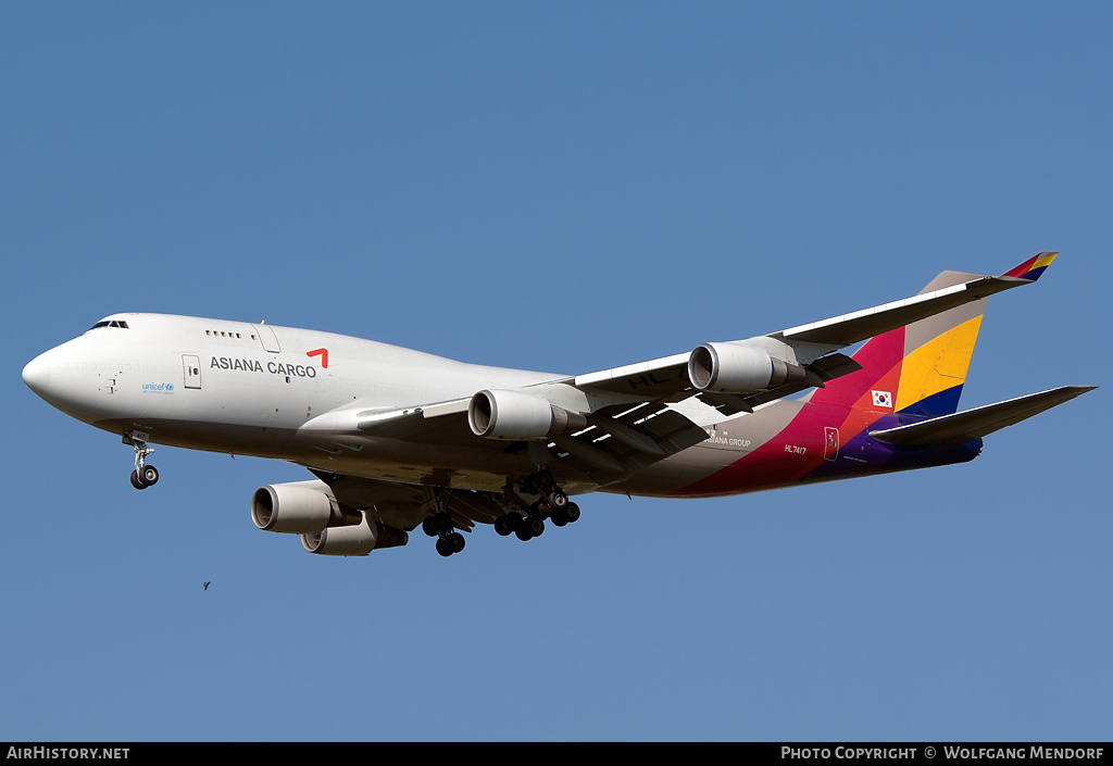 Aircraft Photo of HL7417 | Boeing 747-48EM(BDSF) | Asiana Airlines Cargo | AirHistory.net #541833