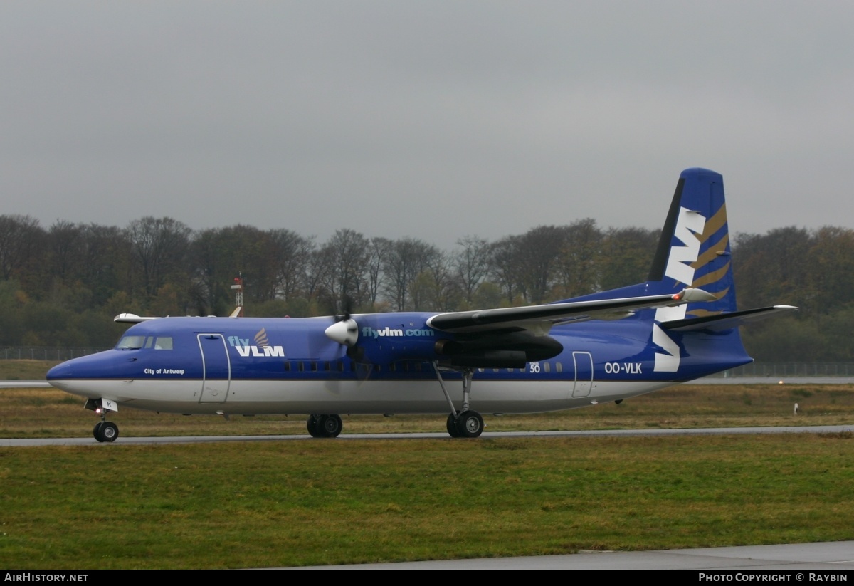 Aircraft Photo of OO-VLK | Fokker 50 | VLM Airlines | AirHistory.net #541851