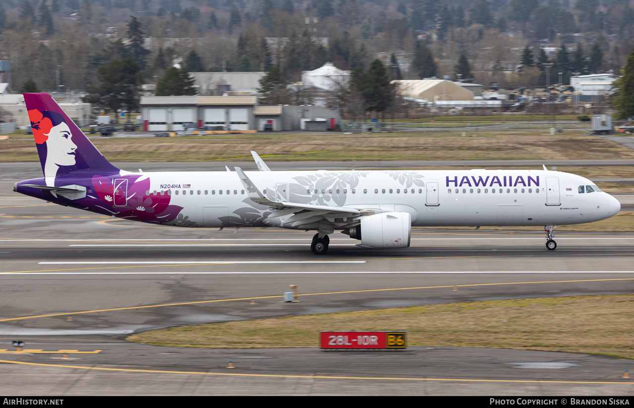 Aircraft Photo of N204HA | Airbus A321-271N | Hawaiian Airlines | AirHistory.net #541870