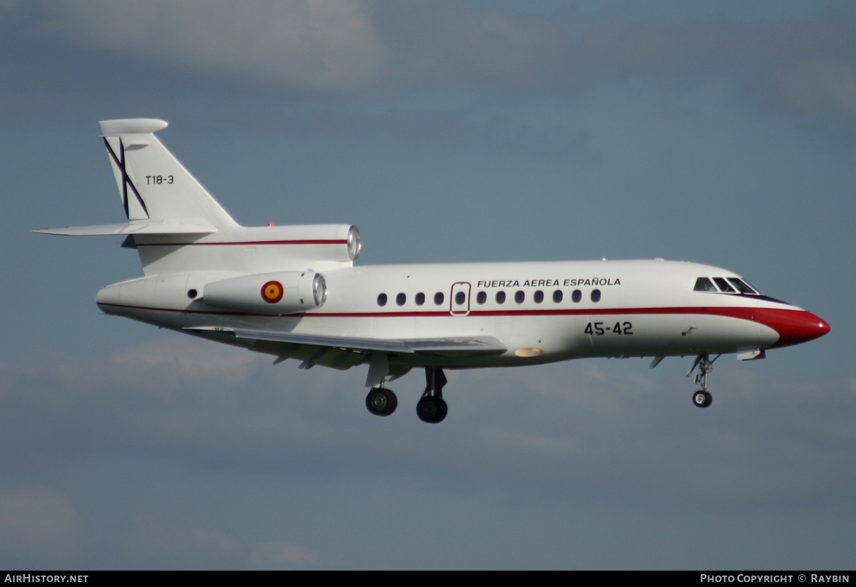 Aircraft Photo of T18-3 | Dassault Falcon 900B | Spain - Air Force | AirHistory.net #541874