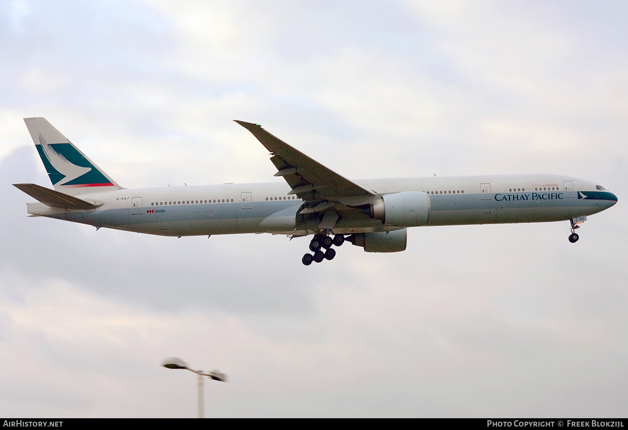 Aircraft Photo of B-KQJ | Boeing 777-367/ER | Cathay Pacific Airways | AirHistory.net #542013