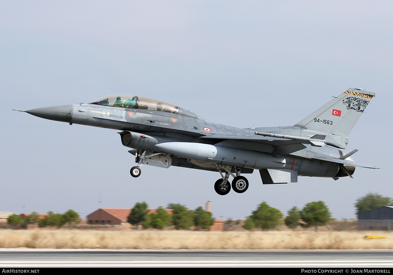 Aircraft Photo of 94-1563 | General Dynamics F-16D Fighting Falcon | Turkey - Air Force | AirHistory.net #542089